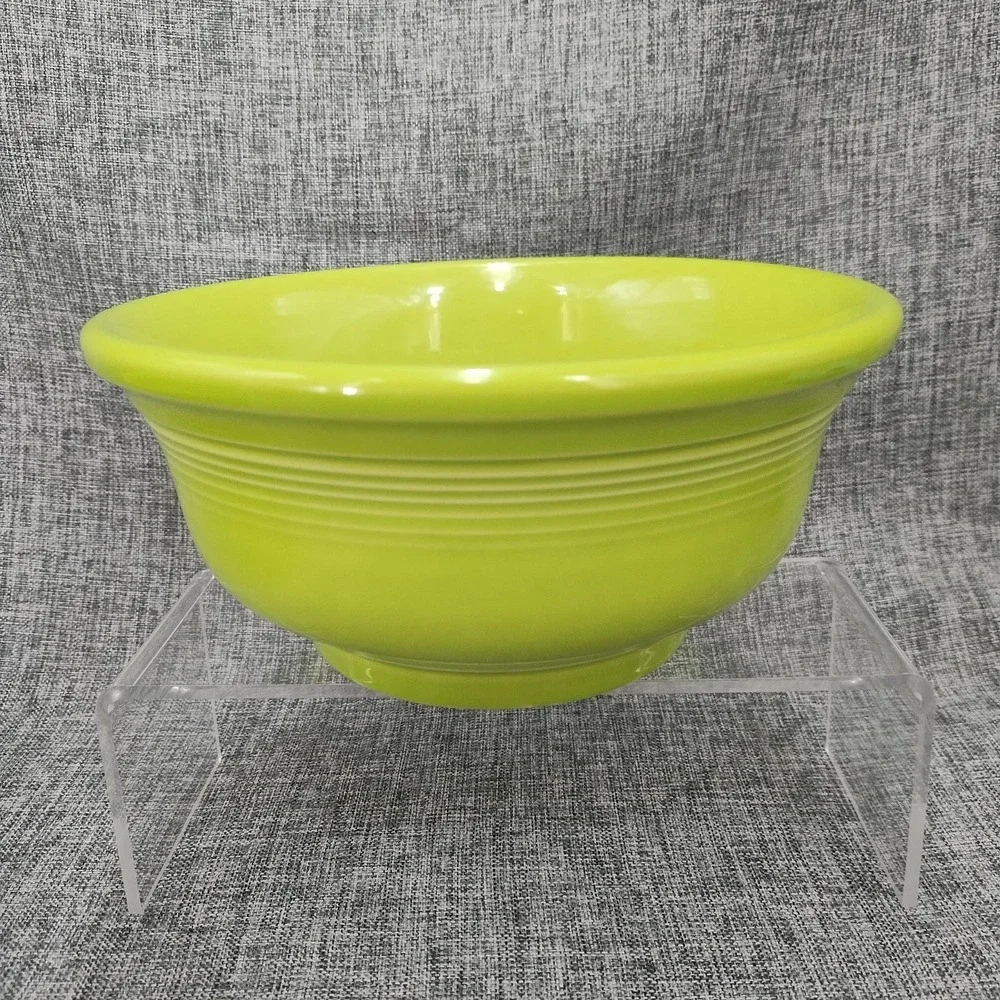 Fiesta Chartreuse Medium & Small Flared Mixing Bowl Set Free Shipping